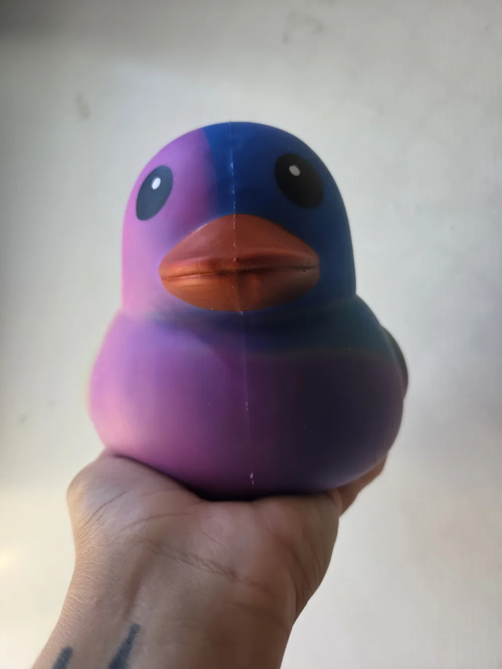 Sunny Days Jumbo Squeezy Duck – Tie-Dye Squishy Stress Relief Toy – New